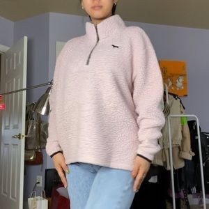VS Pink Sherpa Pullover